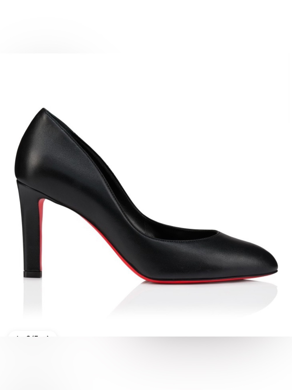 Christian Louboutin Black Leather Fannylove 85mm - Picture 2 of 7